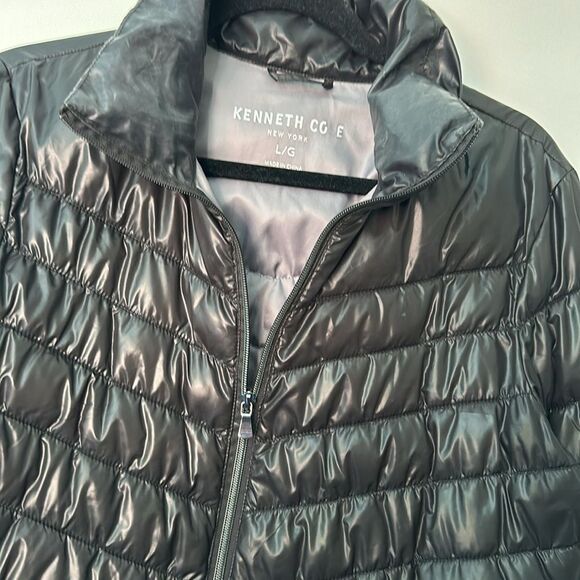 Kenneth Cole Black Puffer Jacket - Picture 3 of 7